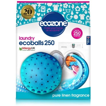 Ecozone Pure Linen Laundry Ecoballs 1000 Washes Sensitive Softer Wash Clothes